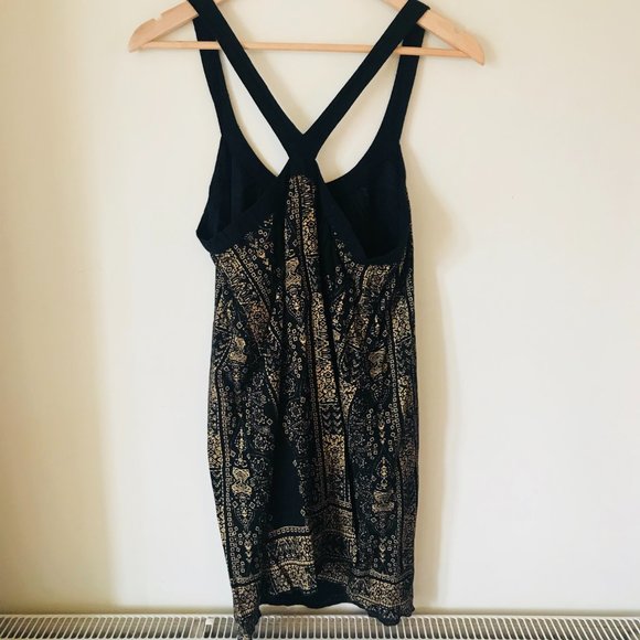 Urban outfitter (Ecote) black and gold dress - Picture 3 of 5